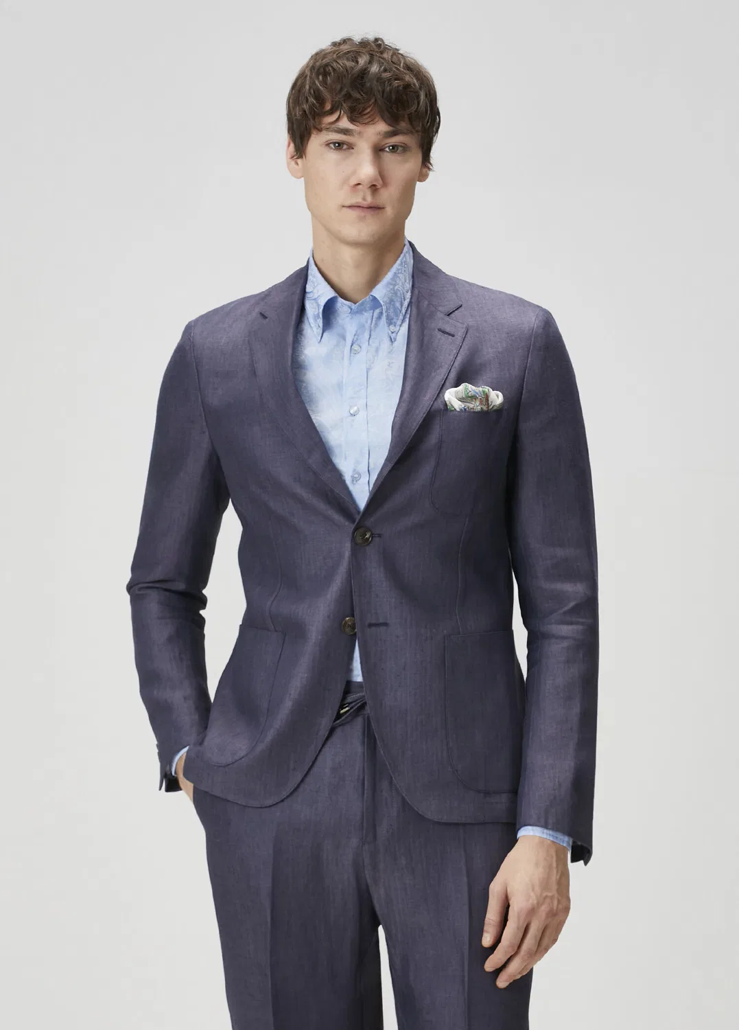 Классический пиджак Etro Etro, dark blue