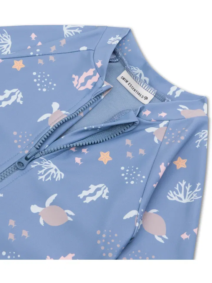 Купальник с принтом Coral Bliss Swim Essentials, синий — фото 3