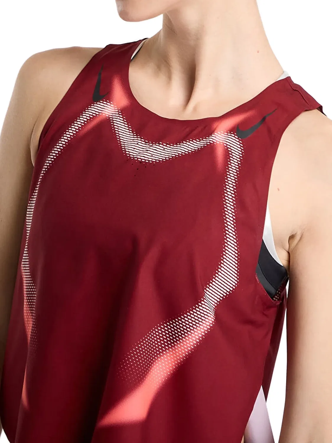 Укороченный топ AeroSwift Nike, желтый — фото 4