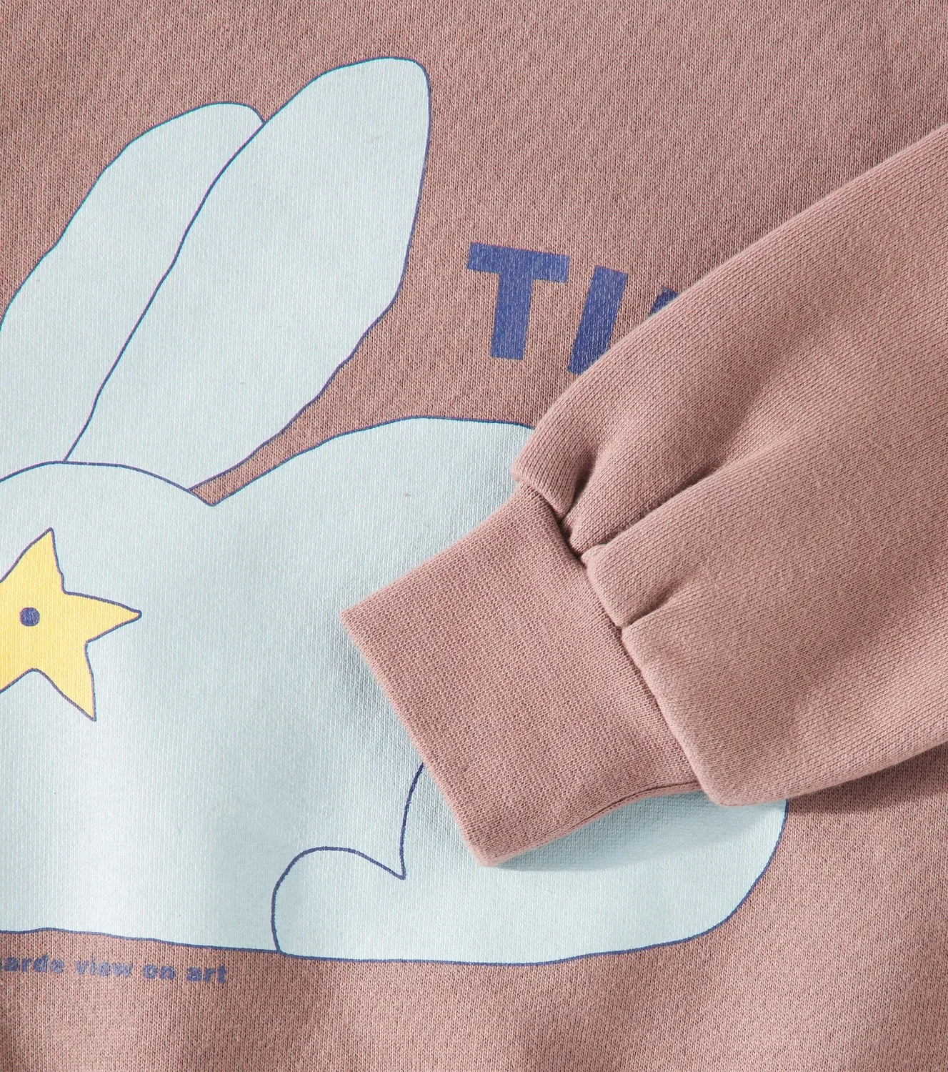 Футболка хлопковая с принтом кролика Tinycottons, коричневый — фото 3