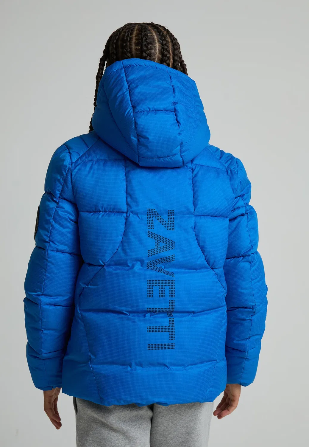 Пуховая куртка Jn Valetto - зимняя куртка Zavetti Canada, Freefall Blue — фото 3