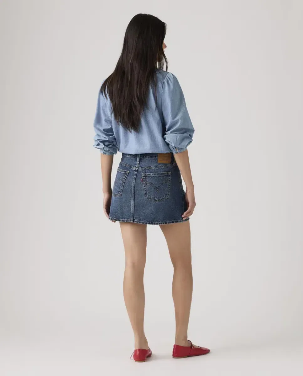 Женская короткая джинсовая юбка Icon, Levi's, Azul Marino — фото 2