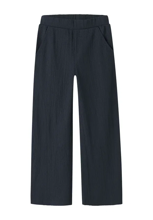 Брюки с эластичным поясом Nkffrimo wide pant Name It, темно-синий Blazer — фото 3