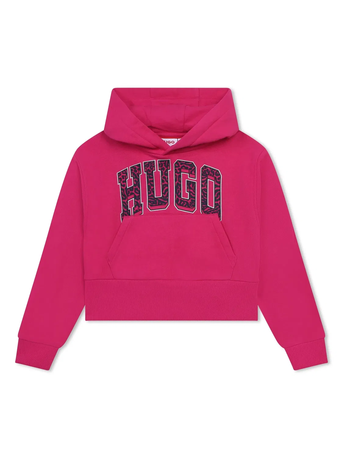 Худи с логотипом HUGO, фуксия