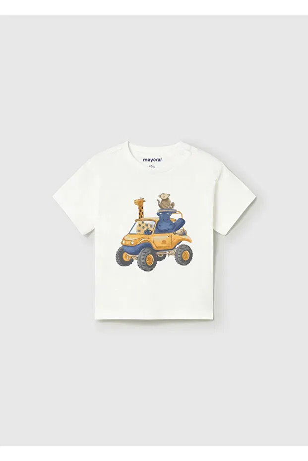 Детская футболка для мальчиков хлопковая Mayoral, Nude Color