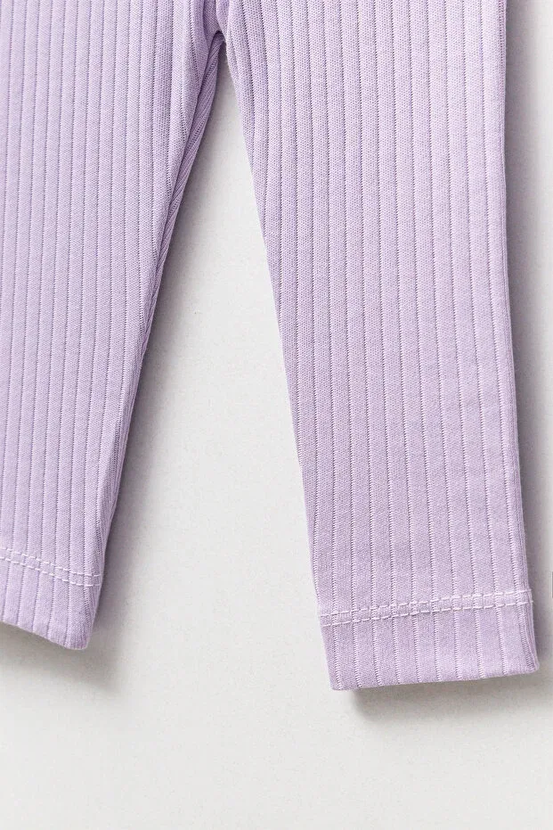 Детские леггинсы для девочек хлопковые комплект из 2 штук Premium 2-piece baby and child tights set Mahfel, Multicolor — фото 4