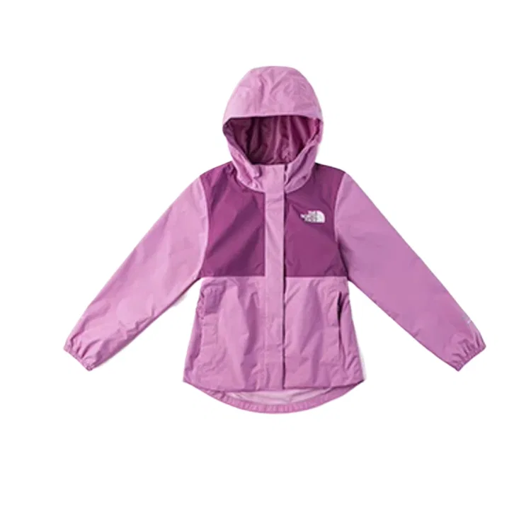 Детская ветровка для девочек с капюшоном Pink Purple The North Face