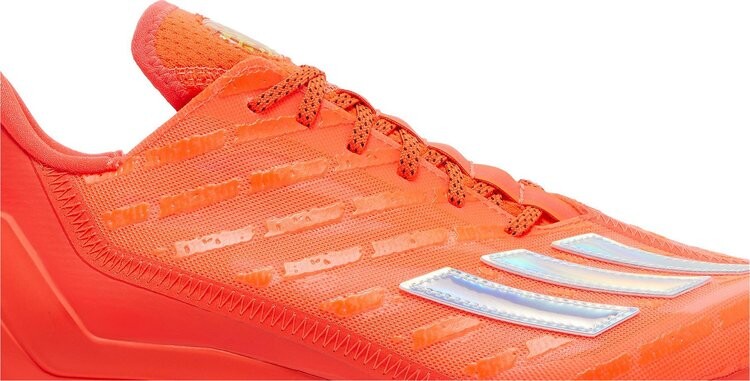 Бутсы Adidas Adizero Cleats 'Solar Red Silver Metallic', красный — фото 3