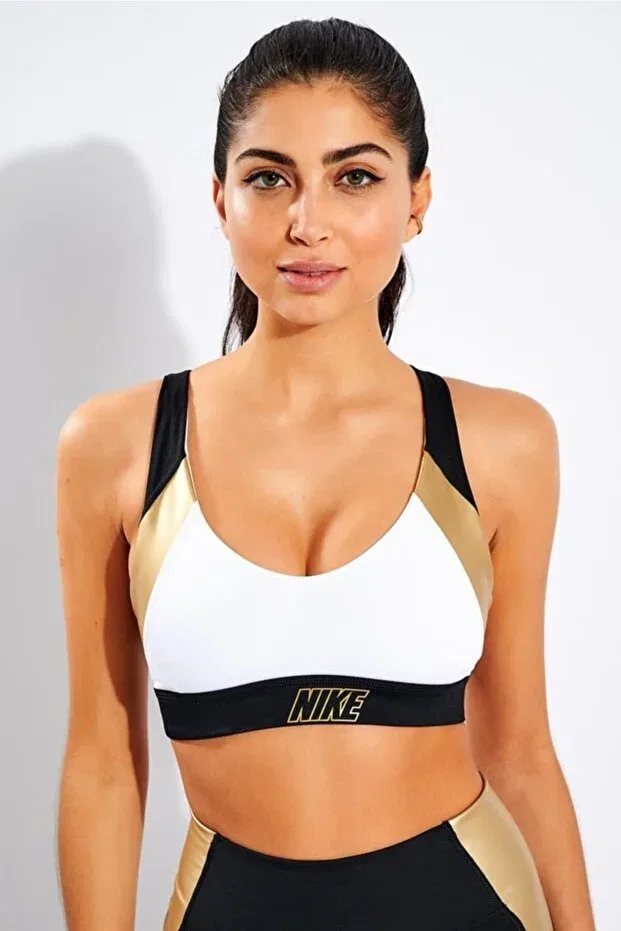 Женский спортивный бюстгальтер с полосками Indy Nike
