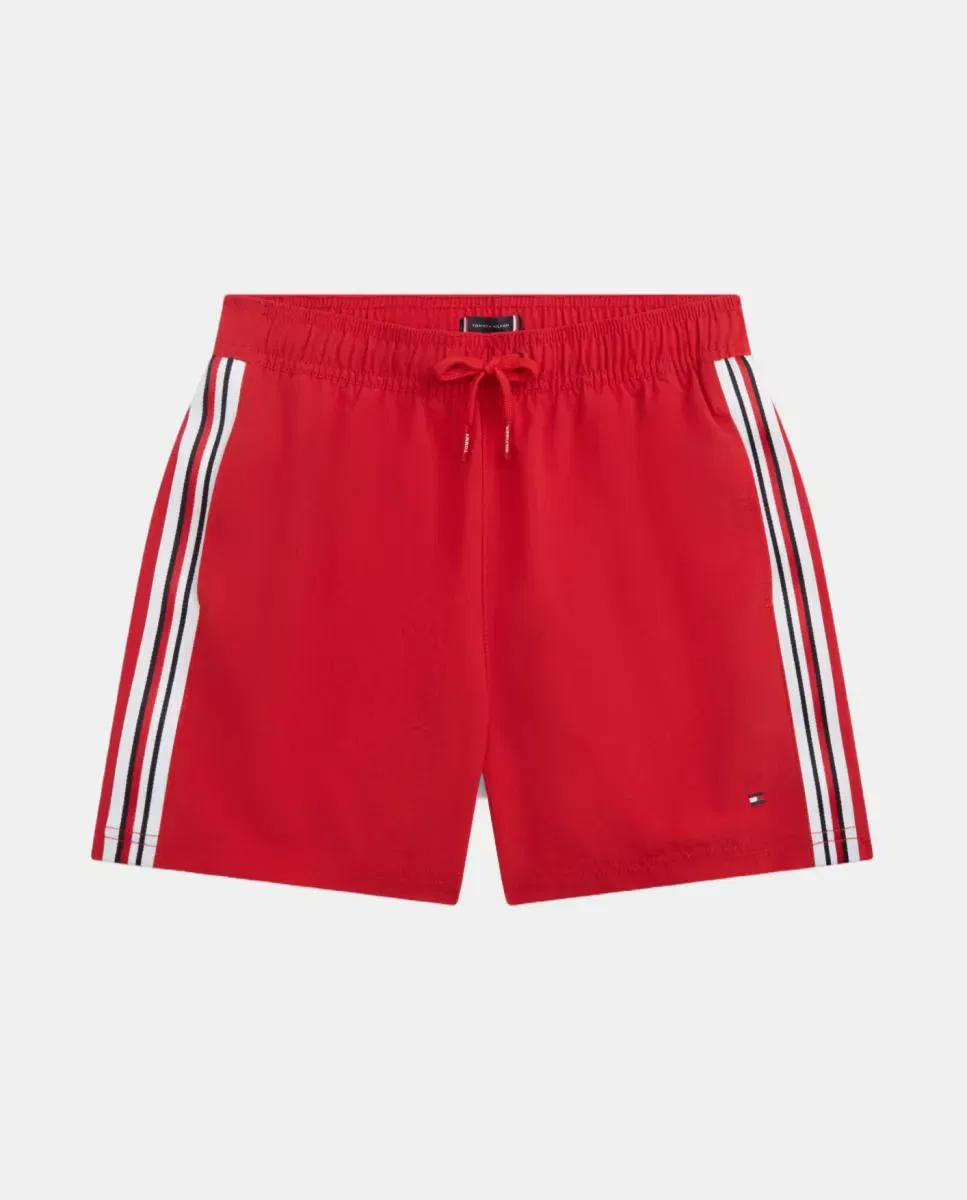 Детские плавки для мальчиков с корпоративным логотипом Tommy Hilfiger, Rojo
