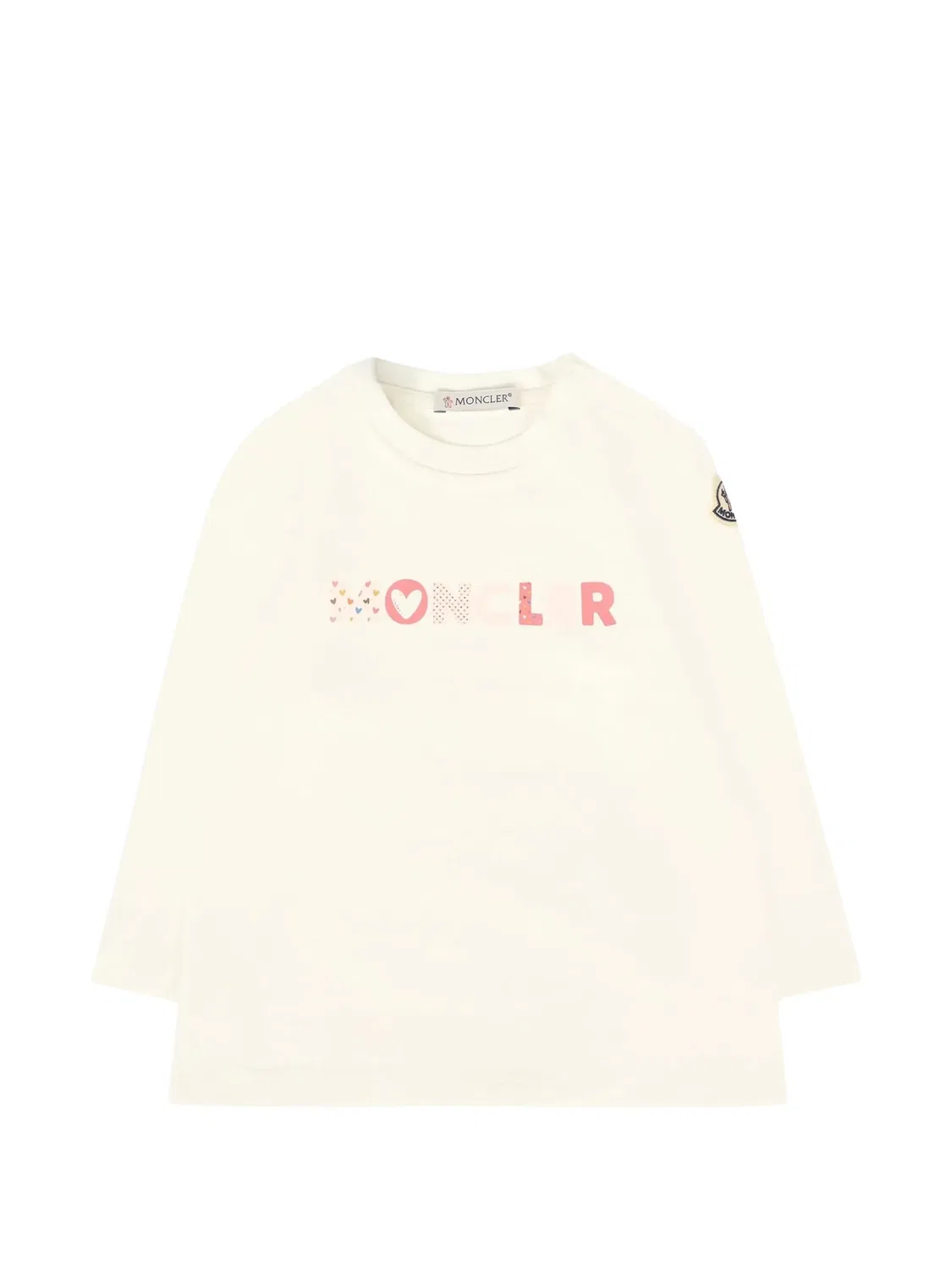 Свитшот с логотипом бежевый Moncler, нейтральные