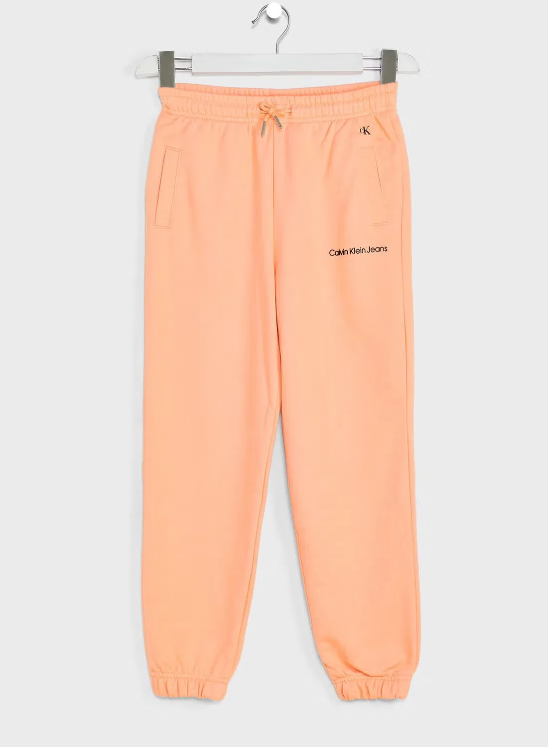Спортивные штаны с логотипом, детские, Calvin Klein Jeans, розовый