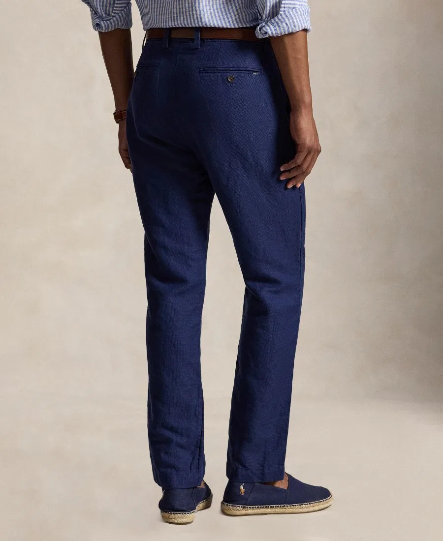 Брюки классические с принтом в елочку Manhasset Classic-Fit Polo Ralph Lauren, Newport Nay Mini Houndstooth — фото 4