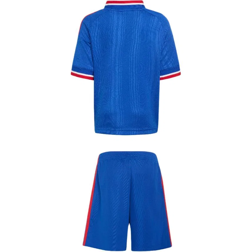 Детский спортивный комплект с V-образным вырезом Quick Dry Adidas Originals, Royal Blue — фото 3