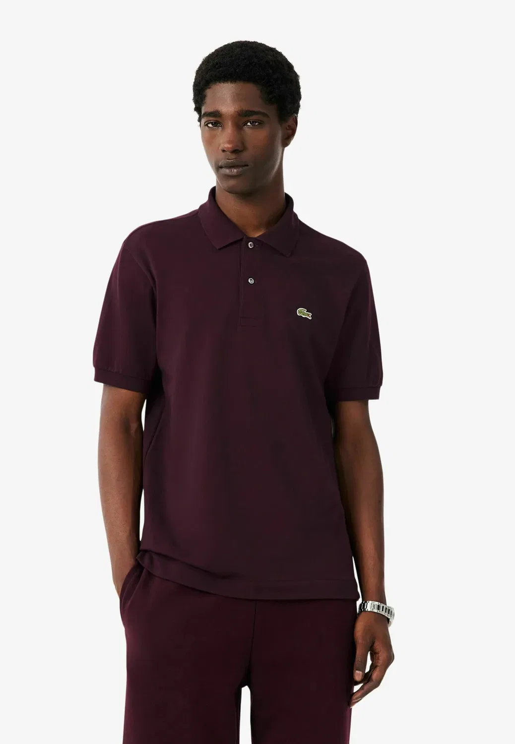 Мужская рубашка поло с коротким рукавом Lacoste, Marron Châtaigne-Ke
