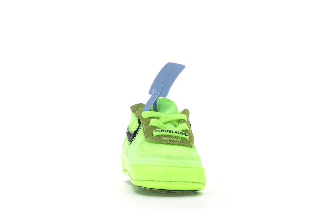 Детские кроссовки с ярким цветом Nike Air Force 1 Low Off-White Volt Nike, Volt/Hyper Jade-Cone-Black — фото 2