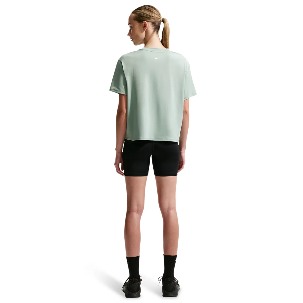 Женская футболка Nike Pro Dri-FIT 365 Loose Top, цвет White/Steam — фото 4