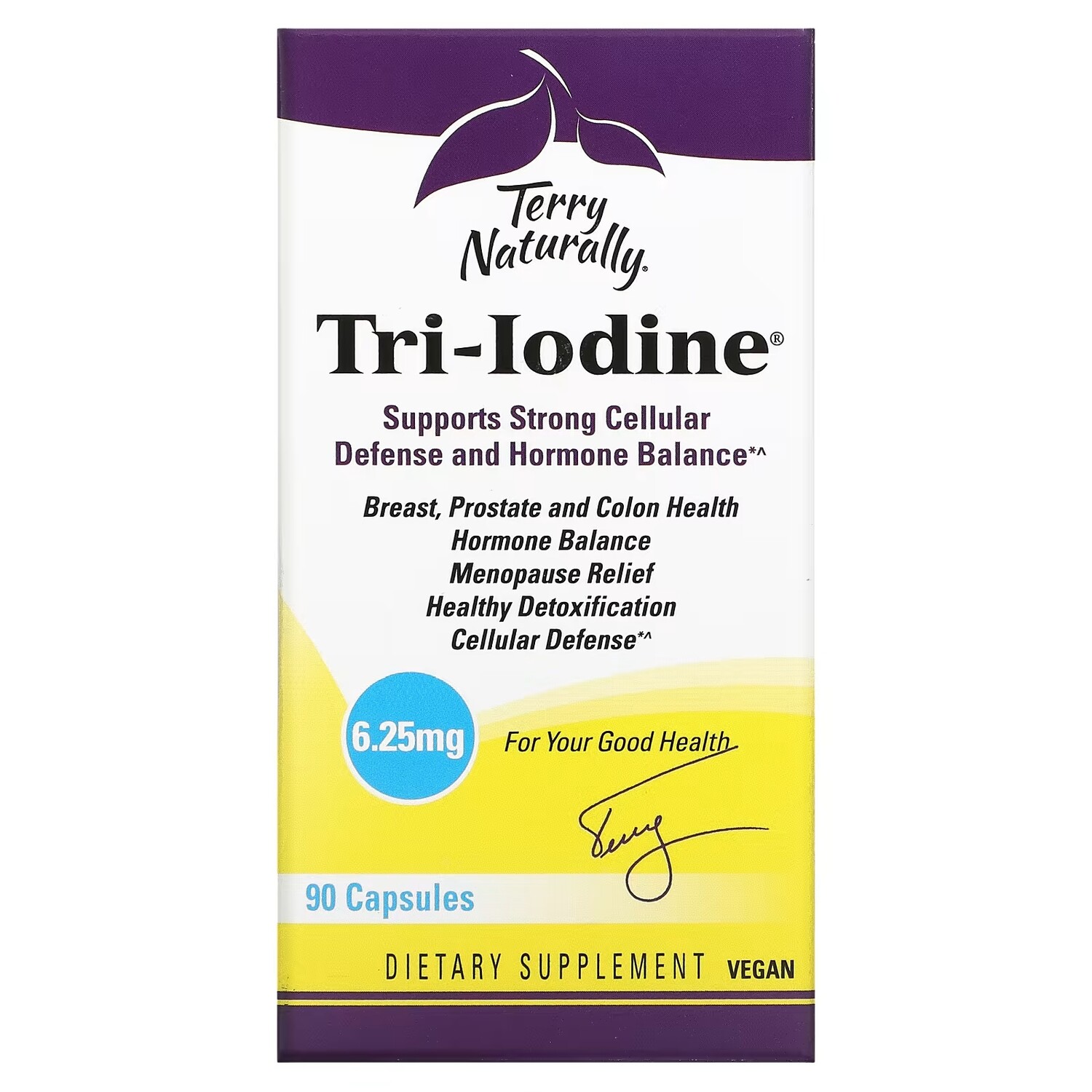 

Добавка Terry Naturally Tri-Iodine, 90 капсул