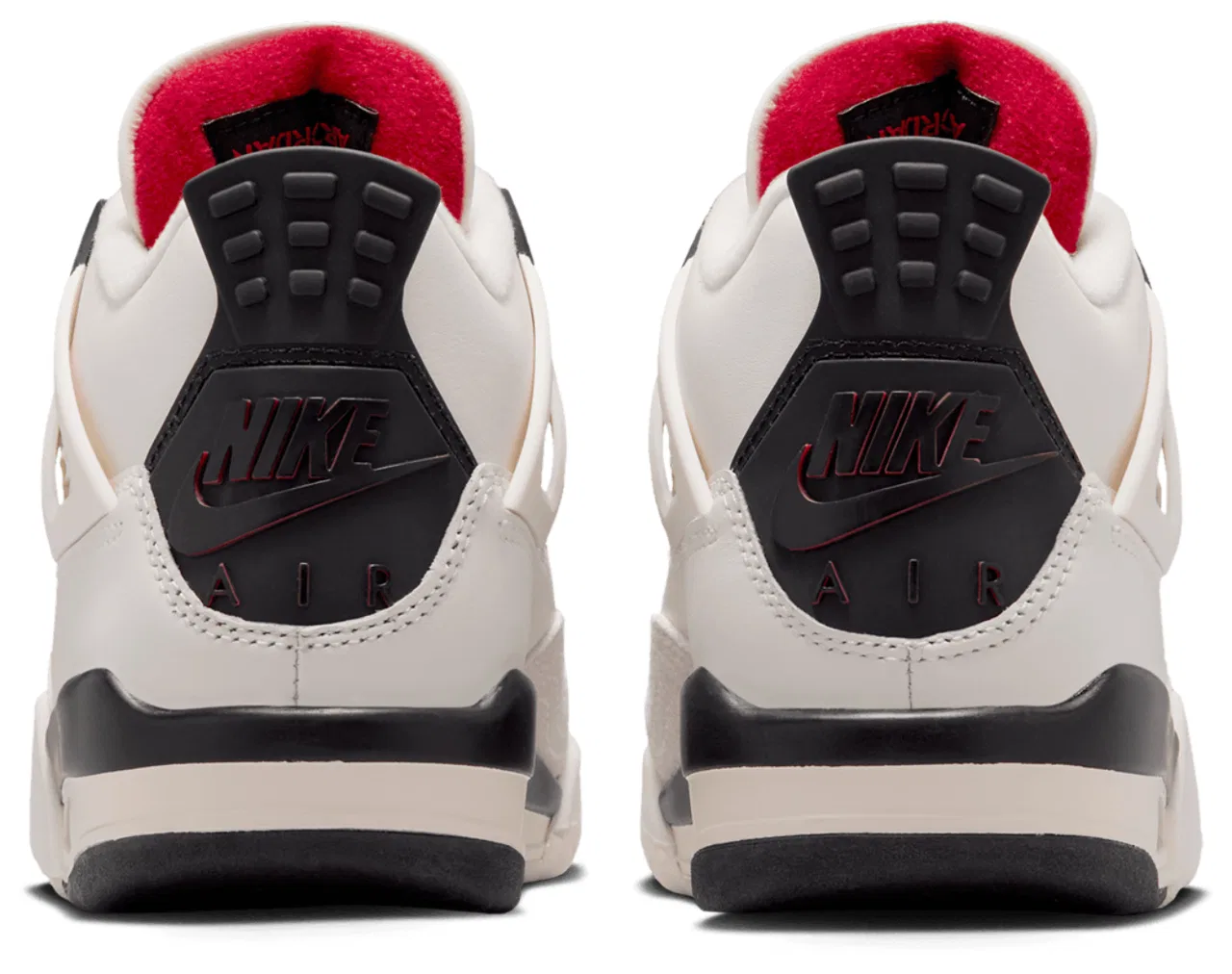 Баскетбольные кроссовки для мальчиков Retro 4 Jordan, черный/красный/белый — фото 3