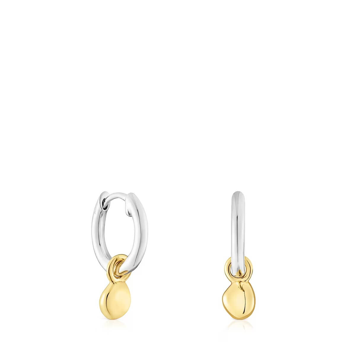 

Серьги-кольца Tous Joy Bits Two-tone With Pendant, серебро/серебро позолоченное