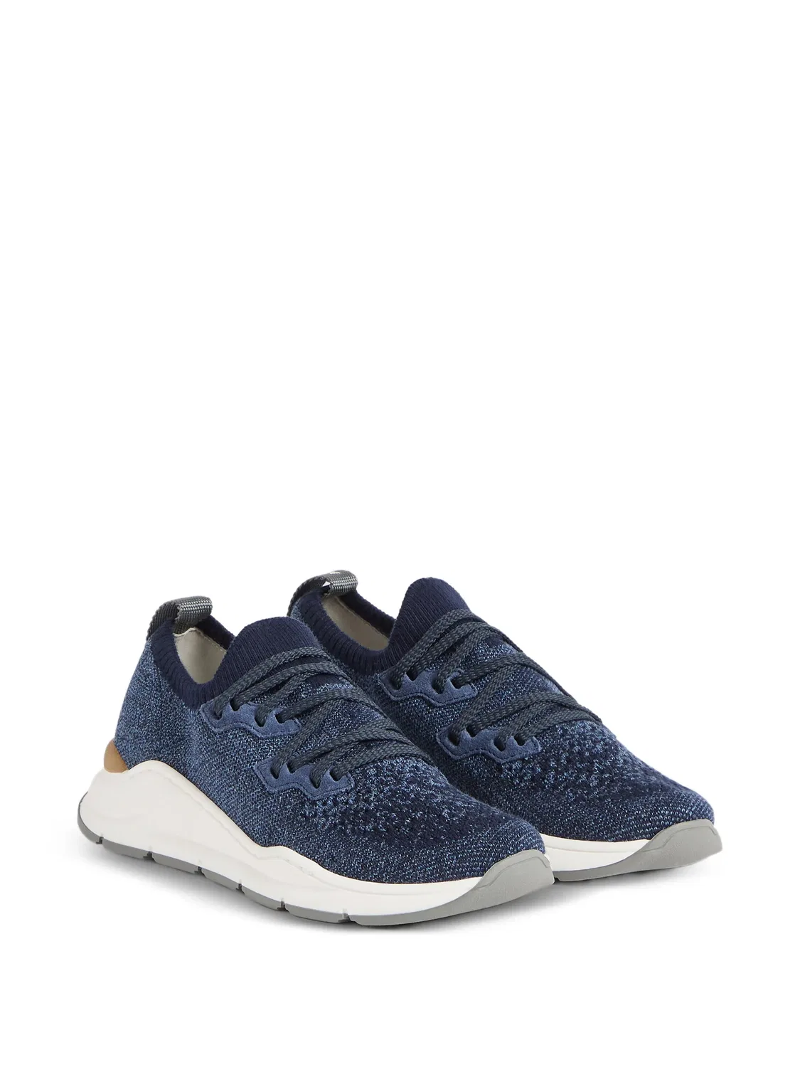 Тканевые слипоны Brunello Cucinelli Kids, синий