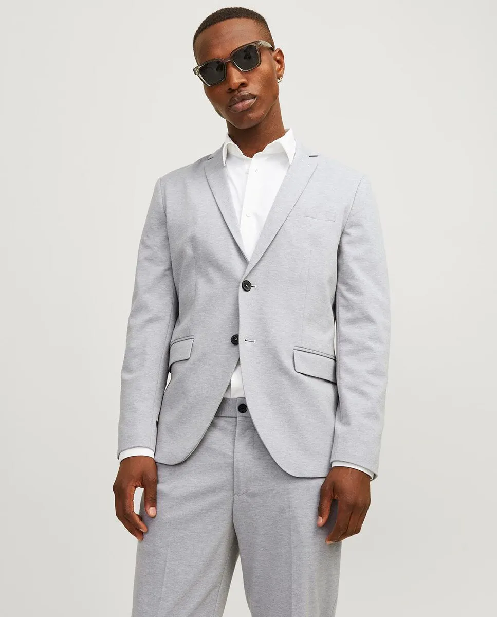 

Мужской пиджак узкого кроя Jack & Jones, серый