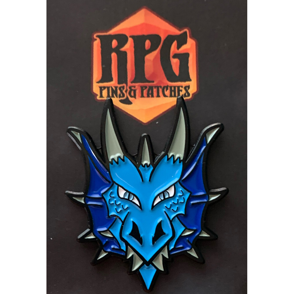 

Аксессуары Creature Curation Enamel Pin: Dragon Head - Blue