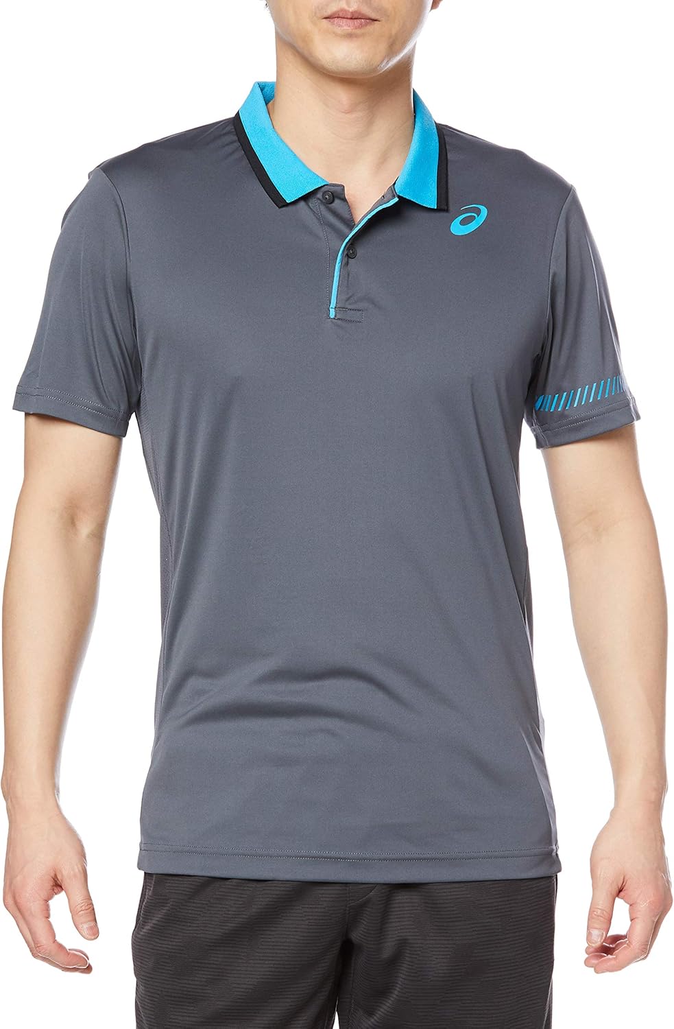 

Мужская теннисная футболка-поло ASICS 2041A163, серый