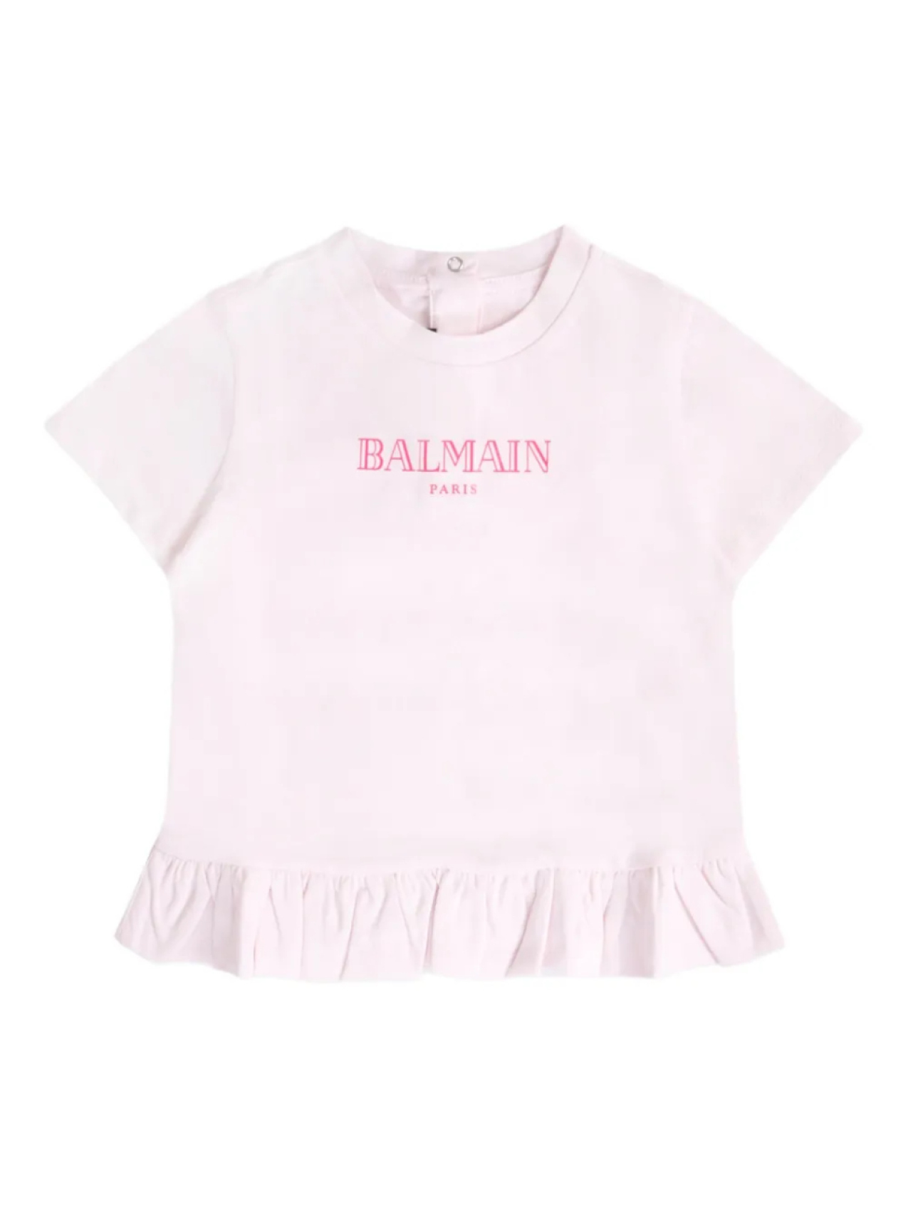 

Футболка из органического хлопка Balmain Kids, розовый