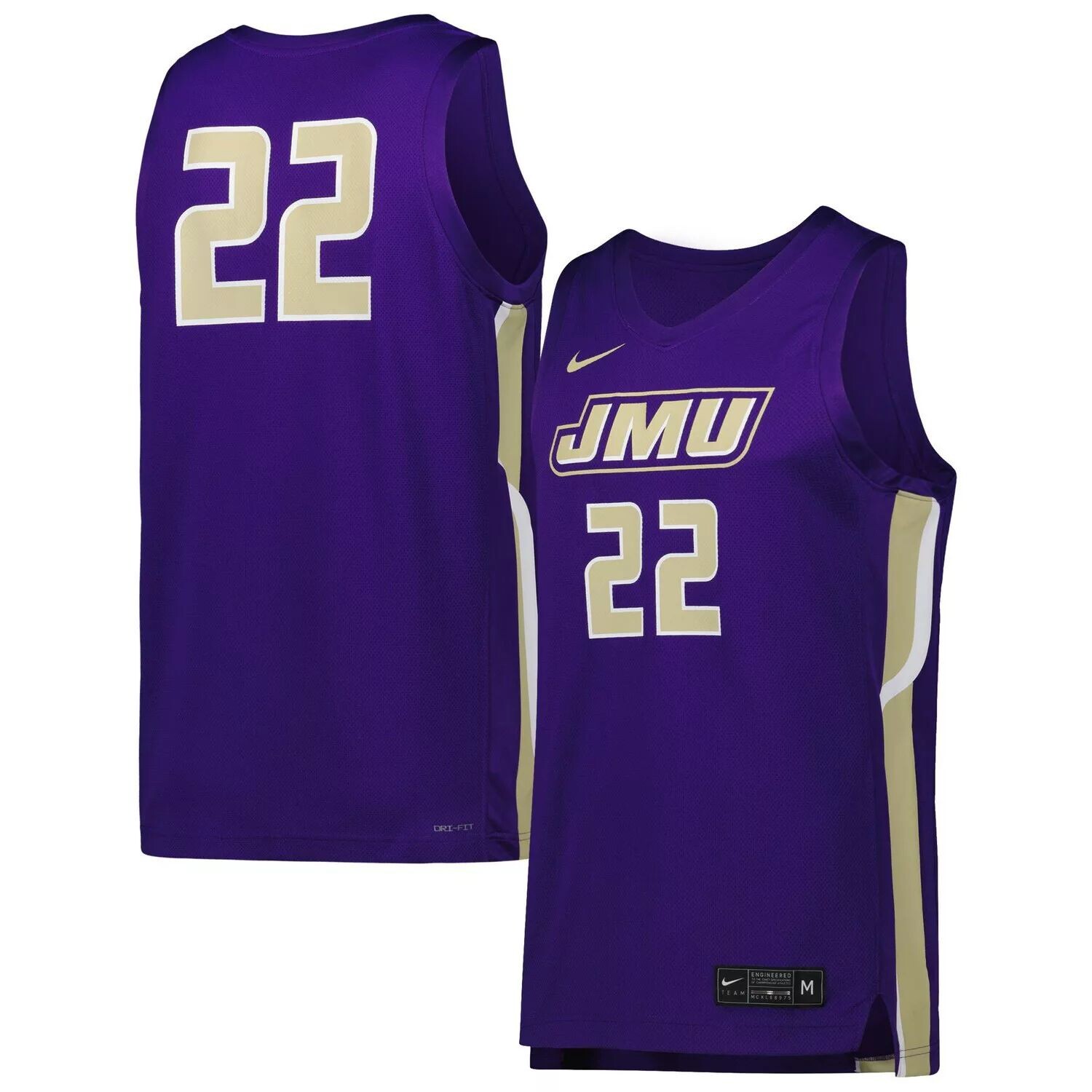 

Мужская фиолетовая баскетбольная майка James Madison Dukes Replica Nike, Фиолетовый, Мужская фиолетовая баскетбольная майка James Madison Dukes Replica Nike