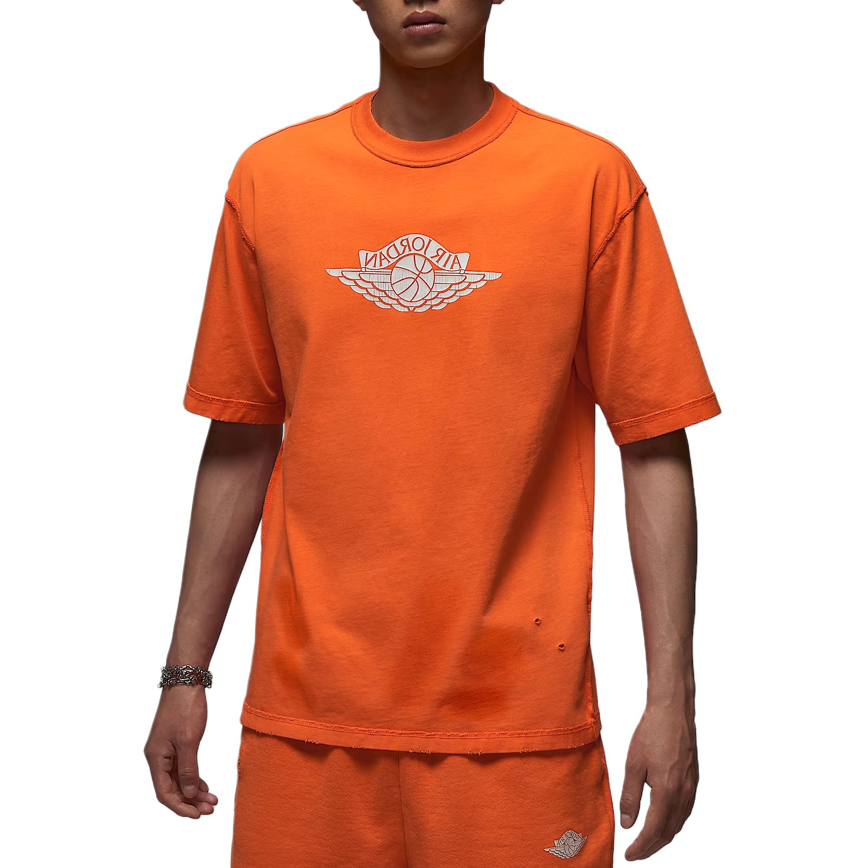 Футболка Rare Air Logo Jordan, оранжевый/белый — фото 2