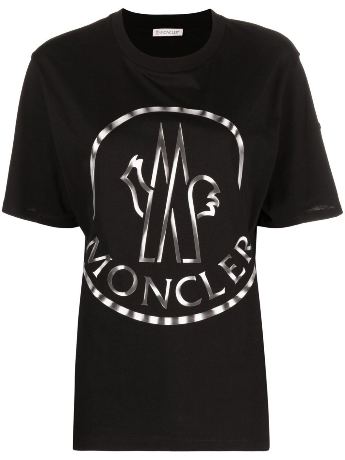 

Moncler футболка с логотипом, черный