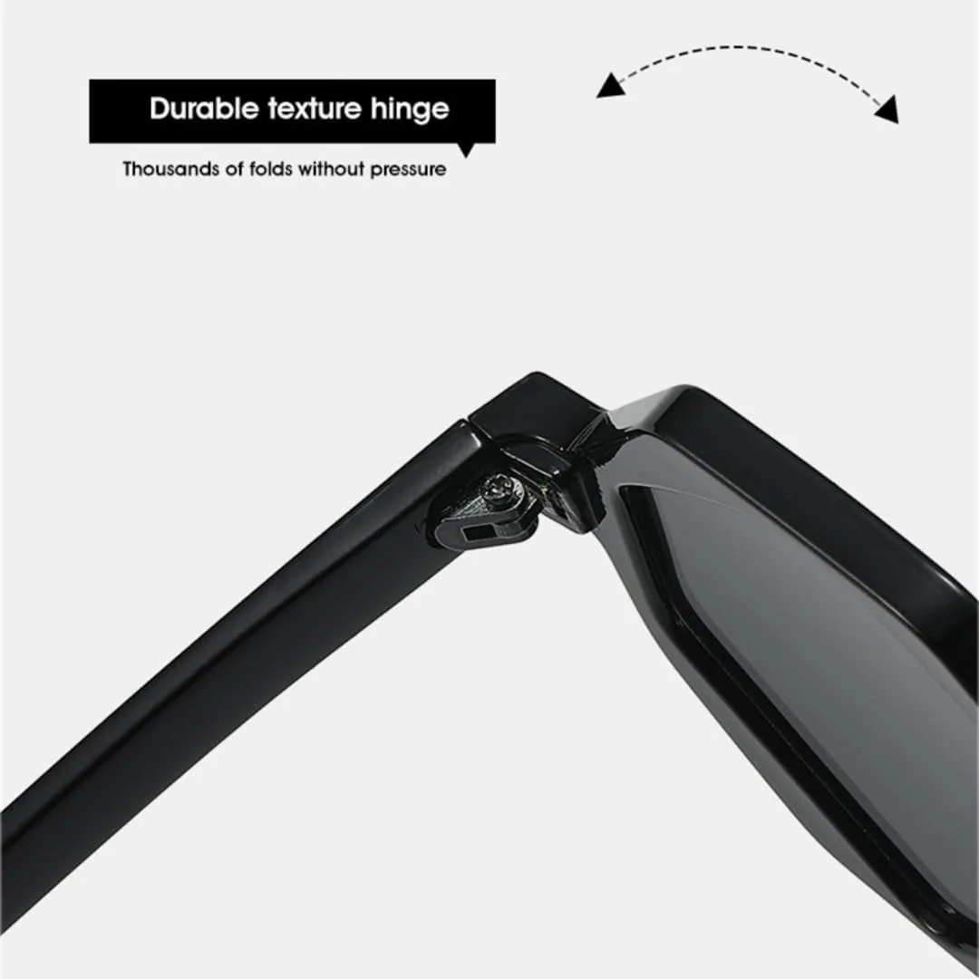 

Солнцезащитные очки Retro Polygon Jelly Tea для женщин и мужчин, градиентная защита от УФ-излучения UV400, заклепки (черно-оранжевые) TVTBBVV, Black Orange