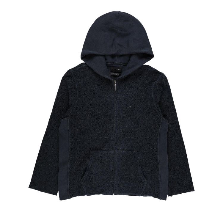 

Худи Les Tien Heavyweight Raw Zip Hoodie 'Faded Black'