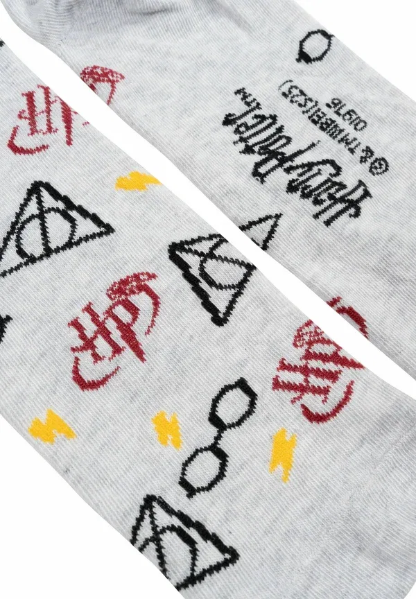 Носки Harry Potter, 4 пары, Hogwarts Socken Sneaker Strümpfe, серый — фото 3