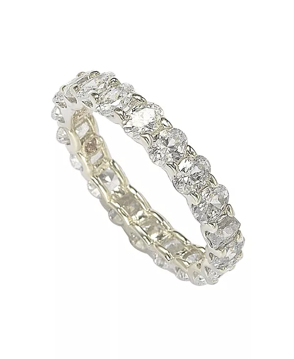 

Кольцо Suzy Levian из стерлингового серебра с овальным U-образным кубическим цирконием Suzy Levian New York, white