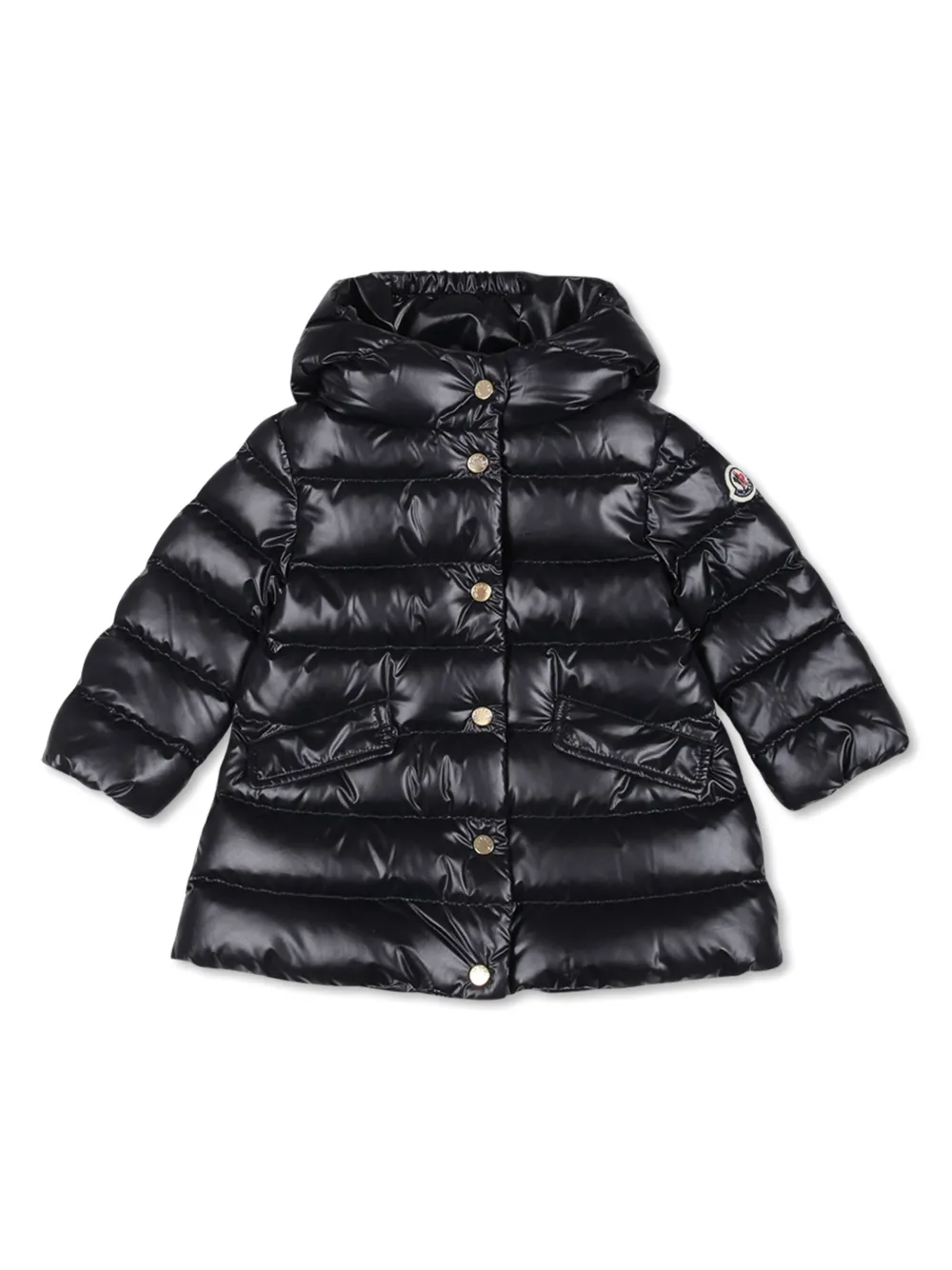 

Пуховик с капюшоном Moncler Enfant, синий
