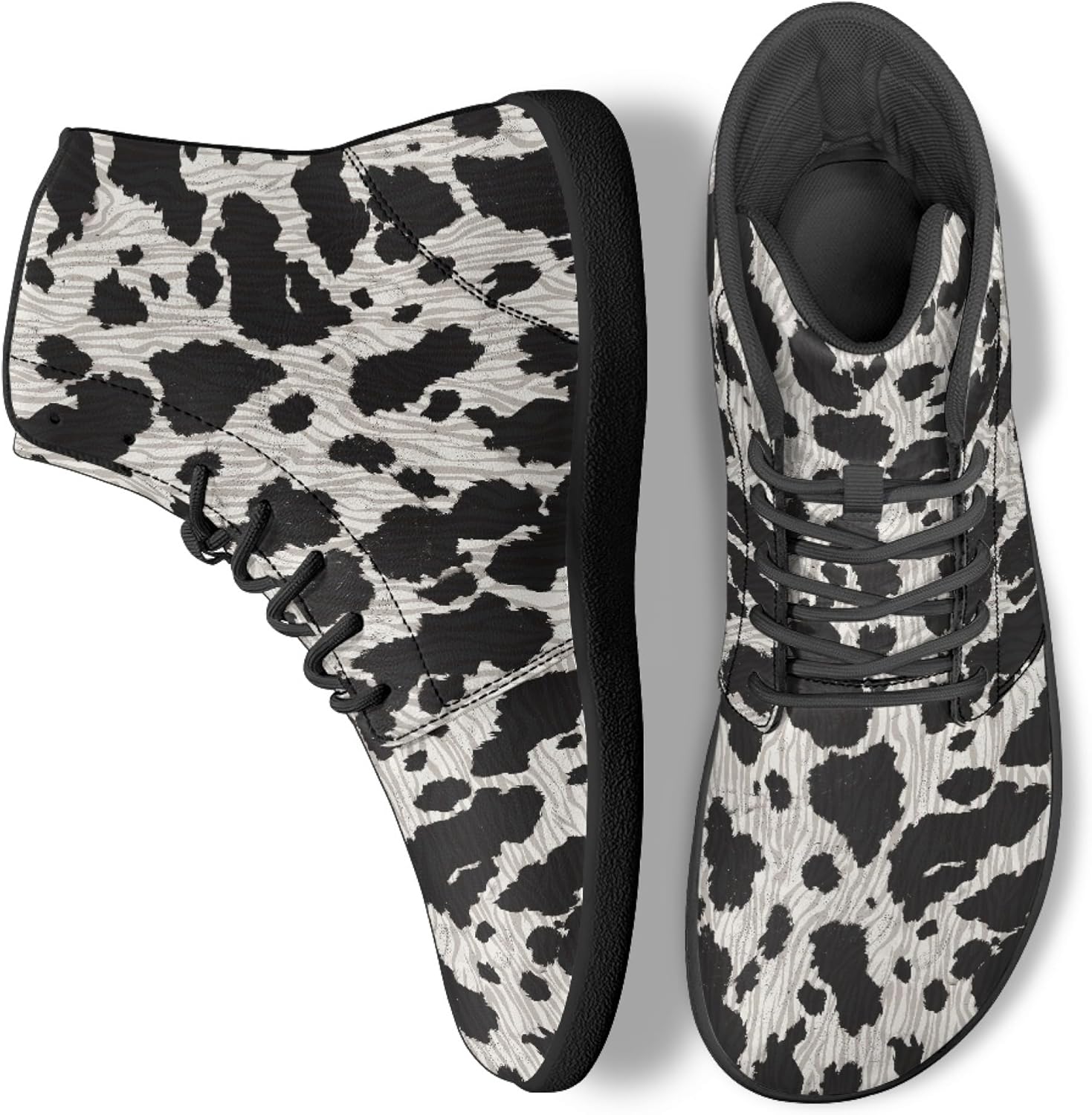 

Модные кроссовки для женщин и мужчин на высокой подошве Босоножки Плоская обувь Arleeorkee, черный