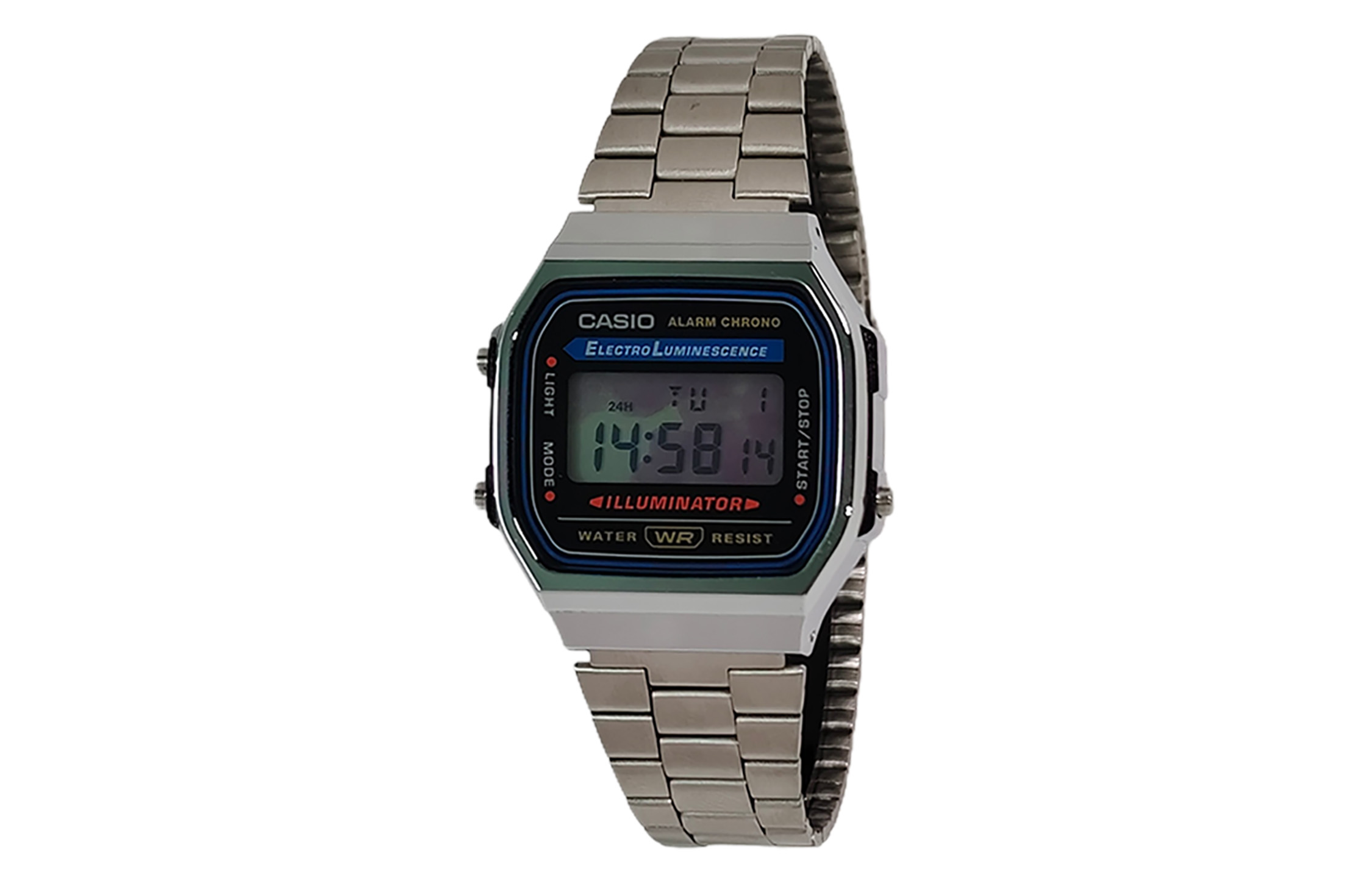 

CASIO Часы Retrofit Series Quartz Movement Stainless Steel Strap Watch Unisex Black Dial