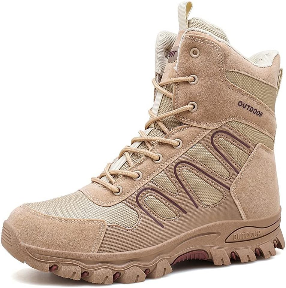 

Ботинки hongrenamz для пеших прогулок Мужские походные кроссовки Легкие ботинки, песочный