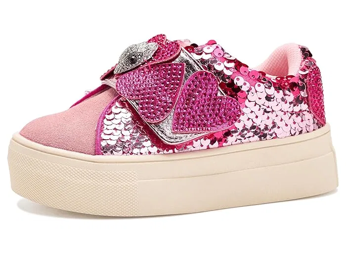 Кроссовки Mini Laney Heart Strap Kurt Geiger London Kids, Pink — фото 2