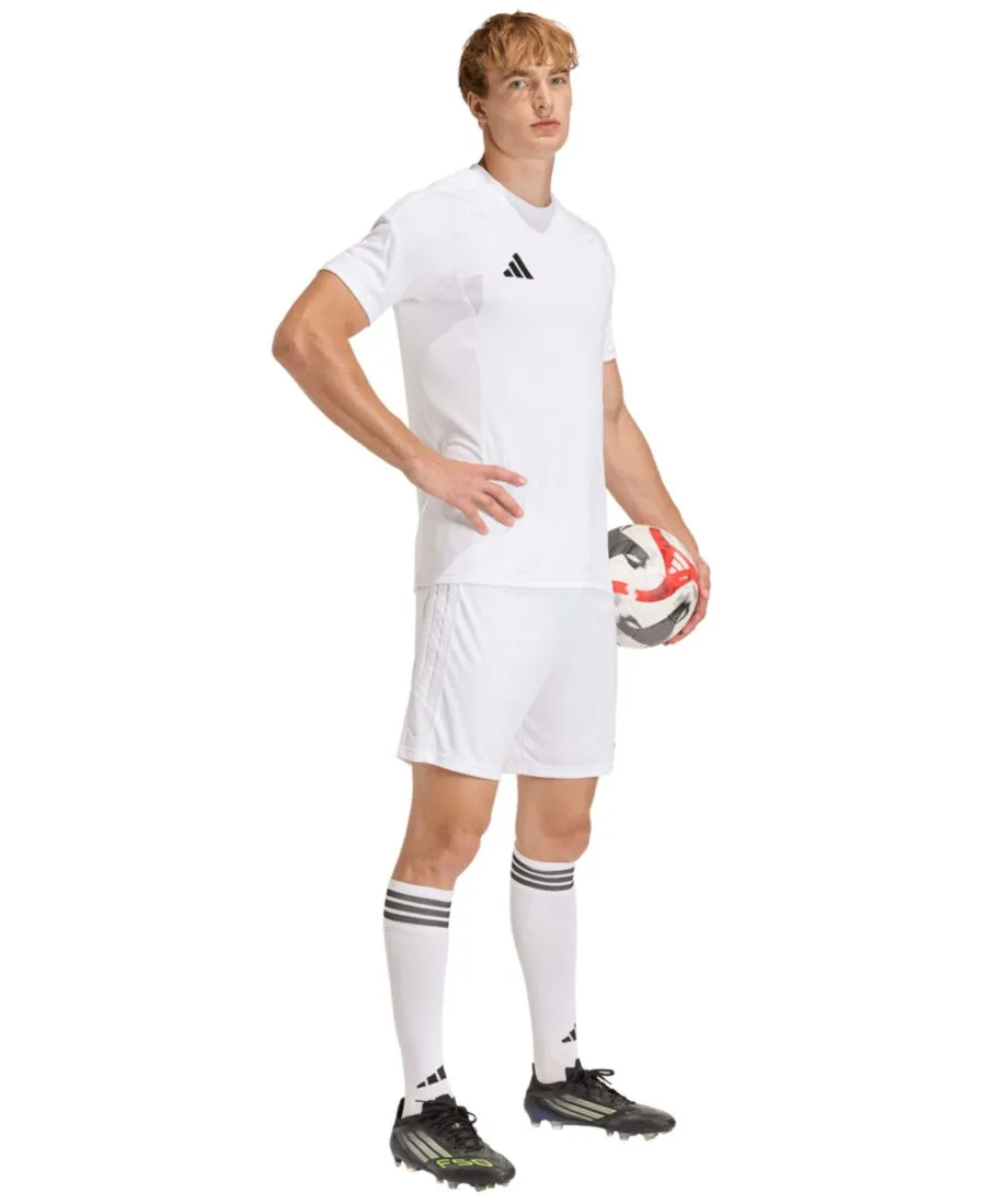 Мужская футболка Tiro 26 League Jersey с круглым вырезом и возможностью надевания Adidas, белый — фото 2