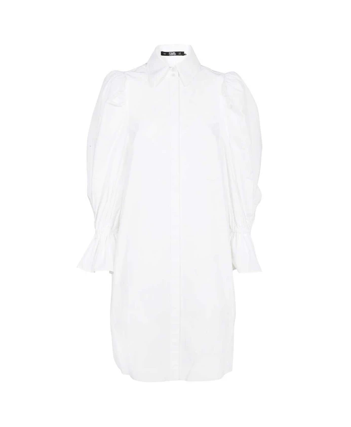 

Хлопковое платье Karl Lagerfeld, белый