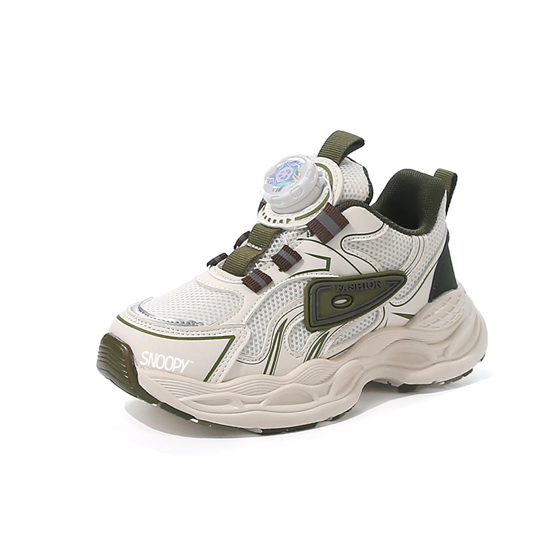 

Детские кроссовки для бега с низким верхом, устойчивые к истиранию и скольжению SNOOPY, зеленый