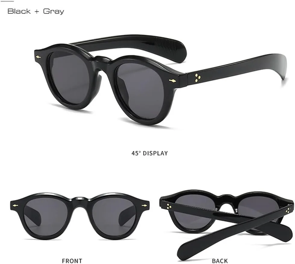 

Солнцезащитные очки UV400 для мужчин и женщин | Овальные прозрачные линзы, круглые заклепки | Для вождения и занятий спортом на открытом воздухе generic, Leopard Pink