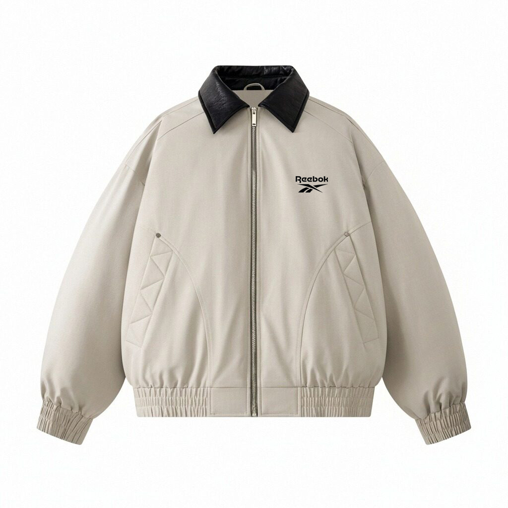 

Пуховики Unisex с лацканами, утепленные Reebok, бежевый априкот