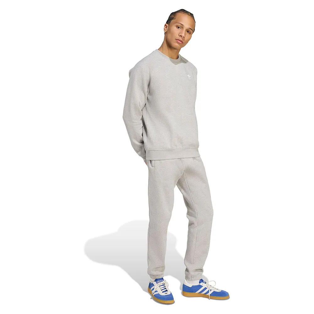 Толстовка adidas Originals Trefoil Essentials Crew, серый — фото 3