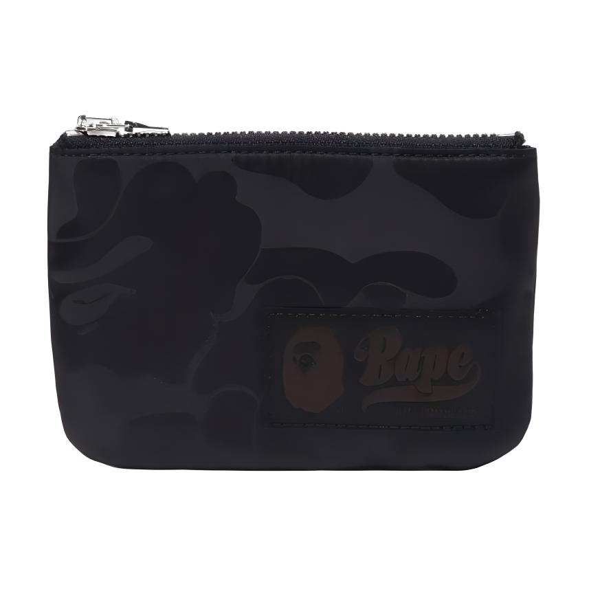 

A BATHING APE Кожаный кошелек Bape Nylon Regular мужской сине-черно-белый, Black