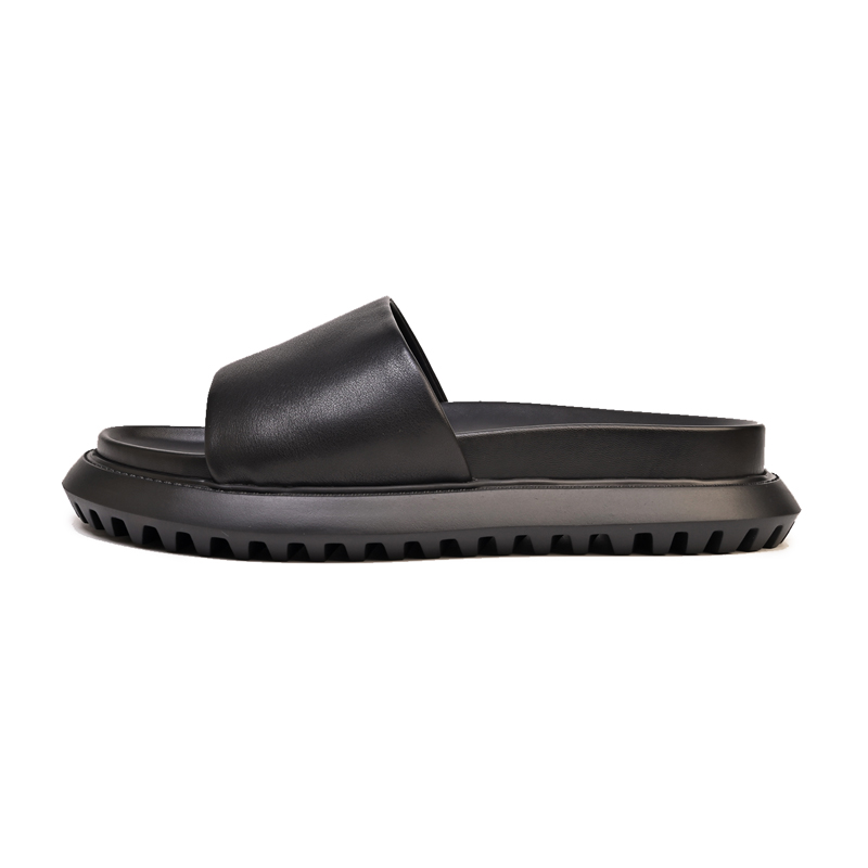 

Brounvanm Сандалии Rubber Foam Outsole Slip Resistant Shock Absorbers Slide Slippers Men's Black