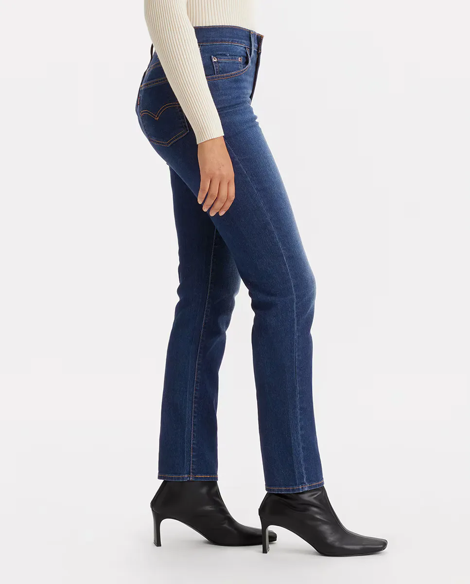 Женские прямые джинсы 724 с высокой посадкой Levi's, индиго/синий — фото 4